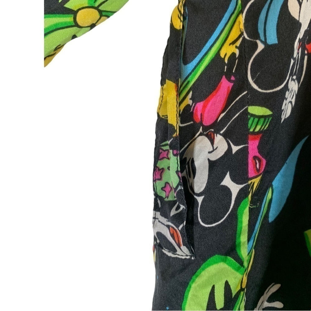 Vintage Disney Mickey And Minnie Mouse Silk Robe Size One Size Fits Most - Picture 10 of 15